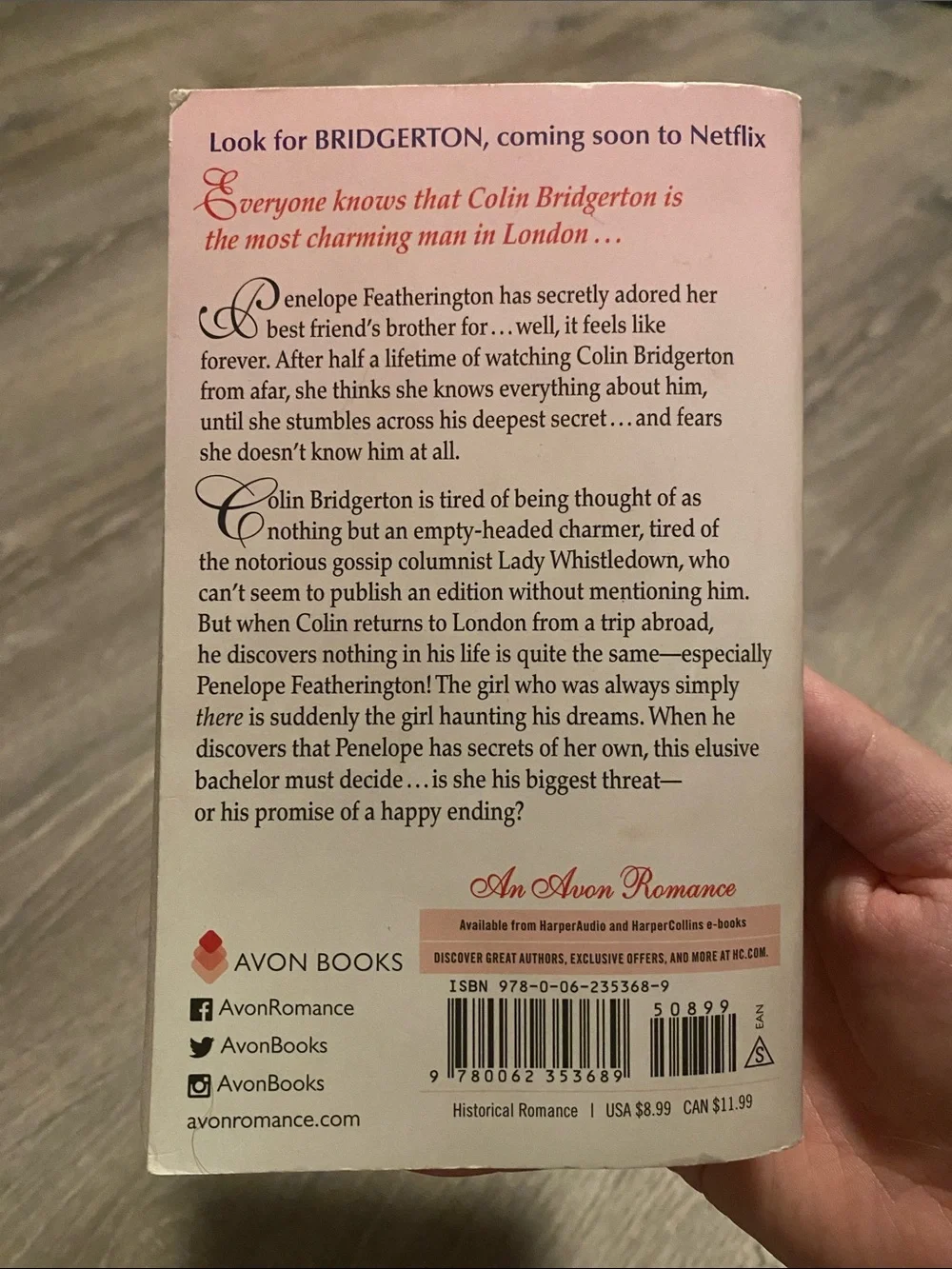 Bridgerton “Romancing Mister Bridgerton” book 🫖